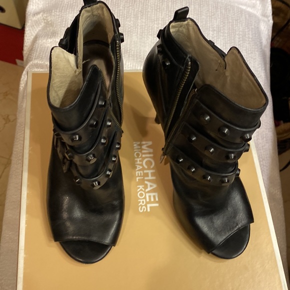 Michael Kors Bryn Open Toe Boots - Picture 2 of 5